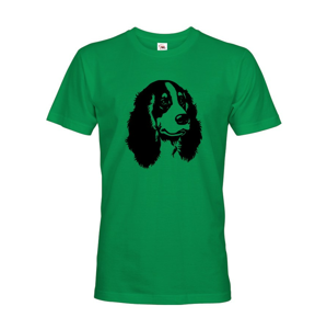 Pánske tričko pre psíčkarov alebo poľovníkov s motívom kokeršpaniela