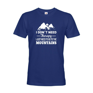 Pánske tričko pre turistov a cestovateľov  s potlačou hory
