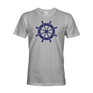 Pánske tričko pre zadákov s kormidlom - tričko na vodu pre kapitána lode
