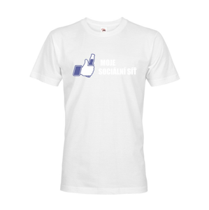 Pánske tričko s motívom piva Moja sociálna sieť