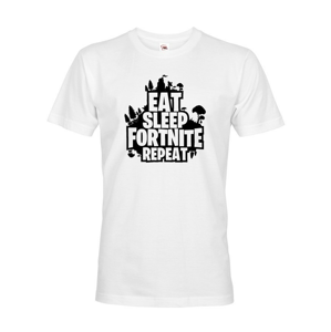 Pánske tričko s potlačou  Eat Sleep Fortnite Repeat