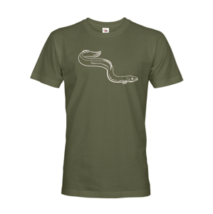 Pánske tričko s rybárskym potlačou s motívom úhora