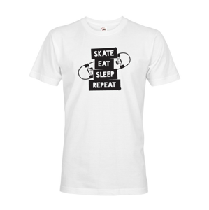 Pánské tričko Skate-eat-sleep-repeat - ideálny darček