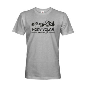 Pánske turistické tričko Hory volajú, musím ísť