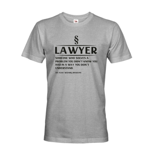 Pánské vtipné tričko pre právnika - skvelý tip na darček