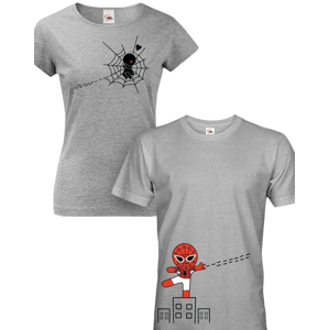 Párové tričká s marvel hrdinom Spider Manom. Tričká pre zamilovaných.