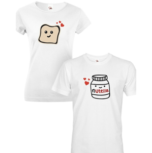 Párové tričká pre zamilované Nutella - skvelý Valentínsky darček