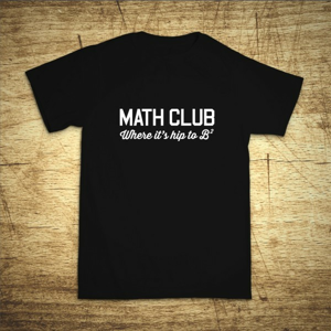 Tričko s motívom Math club