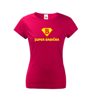 Tričko s potlačou Super Babička - skvelý darček k narodeninám pre babku