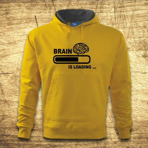Pánská mikina Brain  is Loading - ideálny darček