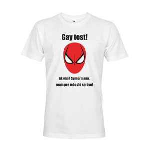 Vtipné tričko s potlačou Gay test